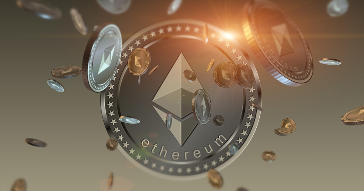 Ethereum coins raining down