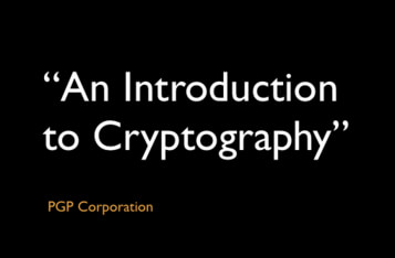 "An Introduction to Cryptography"