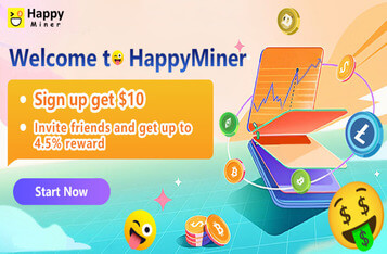 Earn Passive Income Cloud Mining With HappyMiner