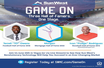 Mortgage giant Sun West Up to give away 5 ETH as they introduce blockchain technology during the Game on event June 25th via livestream from Vegas